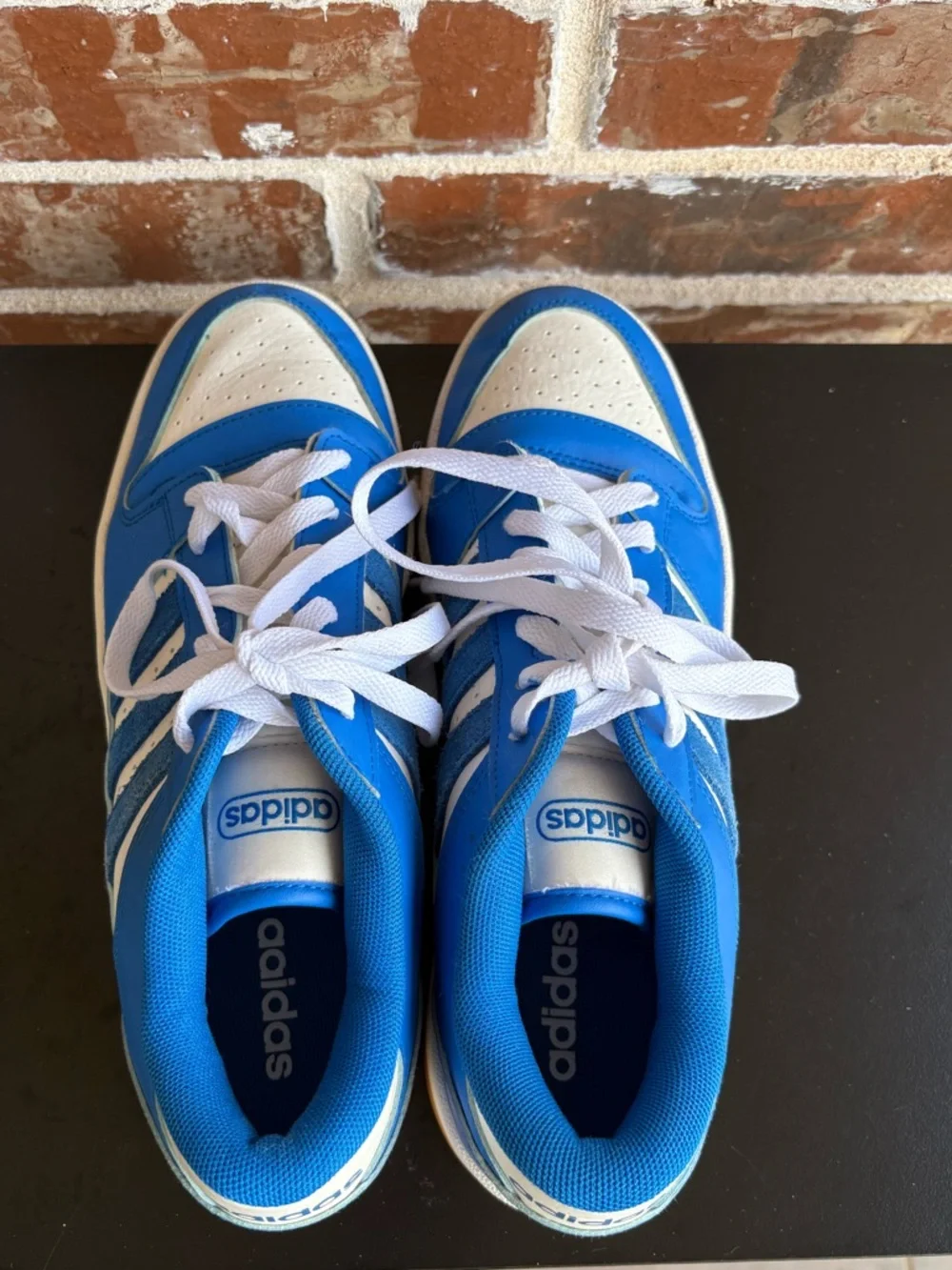 adidas Break Start Blue White Trainers Mens Size 8.5 NWOB